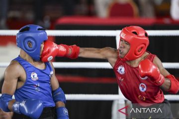 PON XXI Aceh-Sumut :Edwin Pratama melaju ke babak perempat final muaythai kelas 65 kg putra