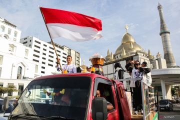 Api PON XXI Aceh-Sumut tiba di Medan untuk acara pembukaan