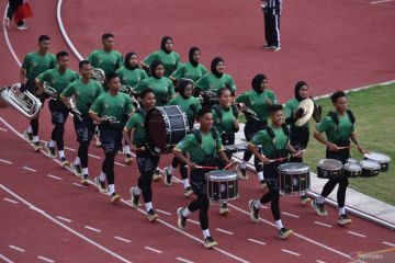 Drum band - Sumut jadi juara umum usai sabet tujuh medali emas