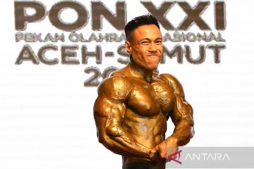PON XXI Aceh Sumut : Dirilis Dwi March Woda raih emas kategori Men's Athletics Physique