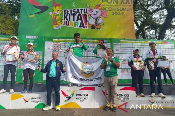 Sumut raih emas kedua golf lewat nomor "foursome mix"