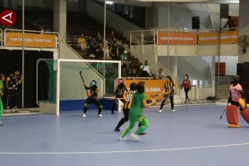 Duel sengit, tim hoki putri Sumut ditahan imbang Jawa Tengah 2-2