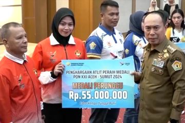 Pemprov Sultra salurkan bonus atlet PON Aceh-Sumut senilai Rp6 miliar