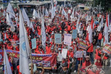 Peringatan Hari Buruh Internasional di Jakarta