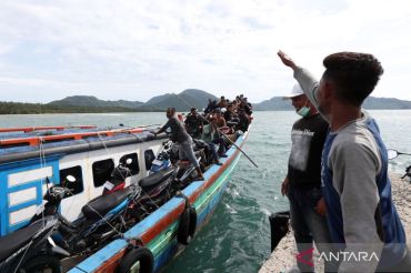 Mudik Idul Adha warga penghuni pulau-pulau  terluar di Aceh