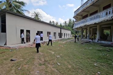 10 unit Huntara di Blang Mangat dikebut selesai sebelum Ramadhan