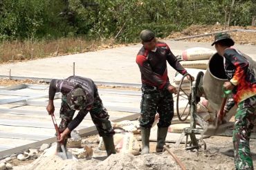 Kolaborasi TNI-warga, huntara Agusen Gayo Lues tuntas sebelum Ramadhan