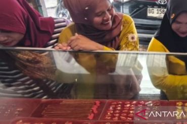 Harga emas UBS-Galeri24 di Pegadaian naik