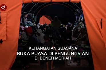 Kehangatan suasana buka puasa di pengungsian Bener Meriah