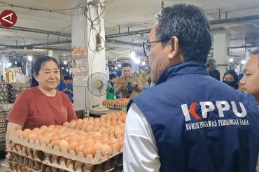 KPPU cek harga bahan pokok di pasar Kota Medan jelang lebaran