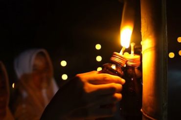 Menyaksikan semarak tradisi malam pasang lampu di Gorontalo