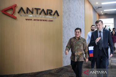 Dirut LKBN ANTARA terima kunjungan Dubes Rusia