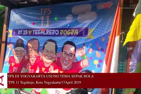 VIDEO: TPS bertema sepak bola di Yogyakarta semarakkan Pemilu 2019
