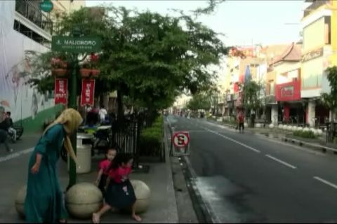 Uji coba semi pedestrian di kawasan Malioboro