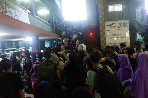 Arus Balik Lebaran 2019 di Pelabuhan Bakauheni padat