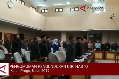 VIDEO: Sidang Paripurna pengumuman pengunduran diri Hasto Wardoyo sebagai Bupati