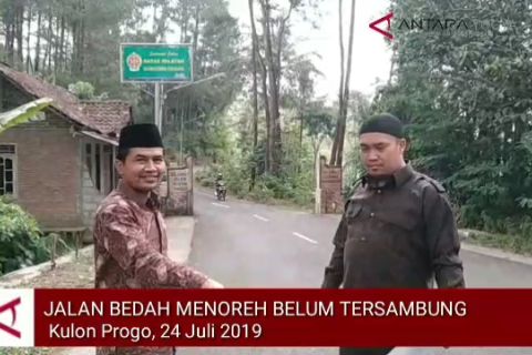 VIDEO: Jalan Bedah Menoreh DIY-Jateng belum terhubung