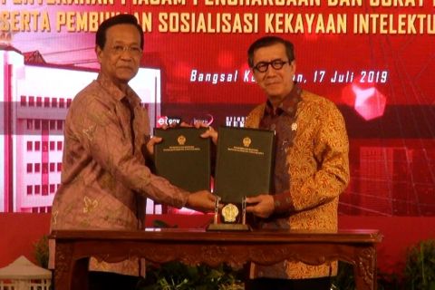 Menkumham dan Sultan HB X teken MoU HKI