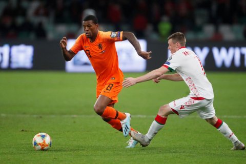 Dwigol dari Wijnaldum antar Belanda kalahkan Belarusia