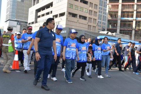 Wapres hadiri kegiatan jalan santai Interfaith Walk