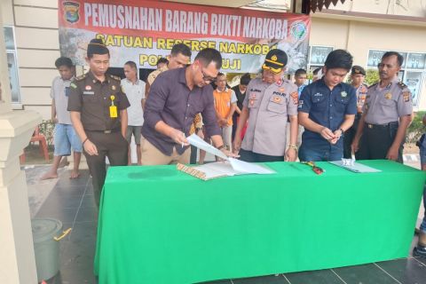 Polisi musnahkan 2 kg sabu-sabu dan 2.000 butir pil ekstasi