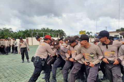 Polres Mesuji gelar pelatihan pengamanan konflik