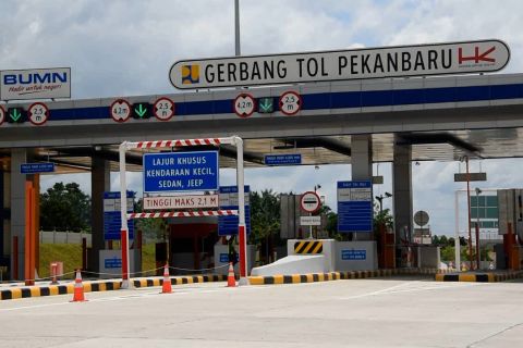 Pengguna Tol Pekanbaru-Dumai turun signifikan saat PSBB