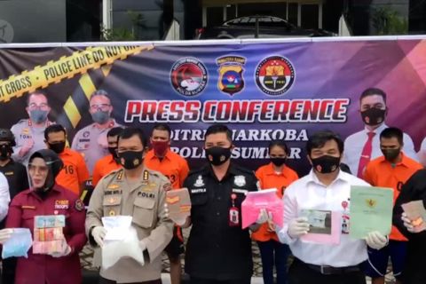 Polda Sumbar ungkap jaringan pengedar narkoba lintas provinsi