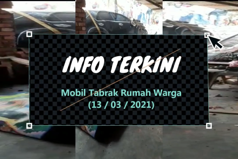 Info terkini: kondisi mobil tabrak rumah warga
