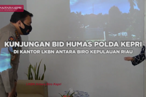 Kunjungan Polda Kepri ke Kantor Biro Antara Kepri