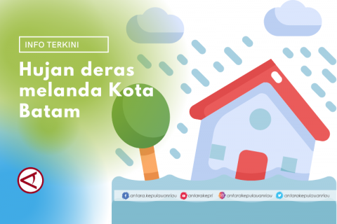 Hujan deras dan angin kencang di Batam