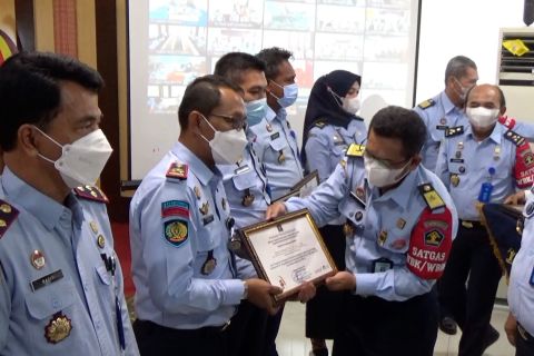 Dua Lapas di Sumbar terima penghargaan dari Kementerian