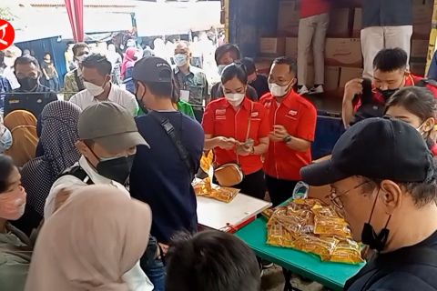 Menko Perekonomian pantau pasar murah di Palembang