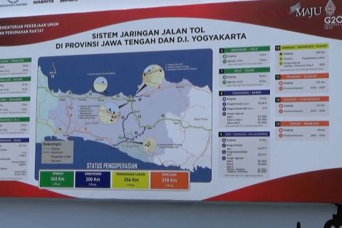 Pemerintah mulai pembangunan jalan tol Yogya-Bawen