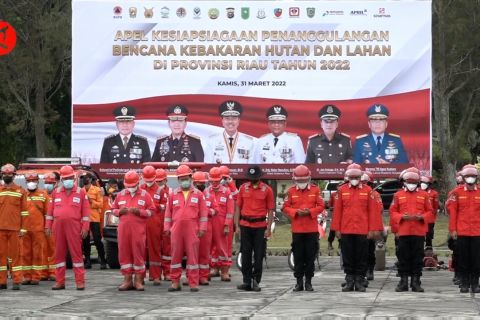 6.800 personel gabungan siap siaga atasi karhutla di Riau