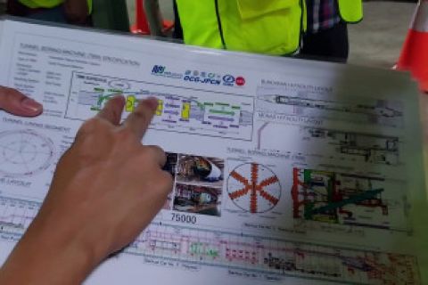 Progres pekerjaan MRT Fase 2A Bundaran HI-Harmoni capai 38,1 persen