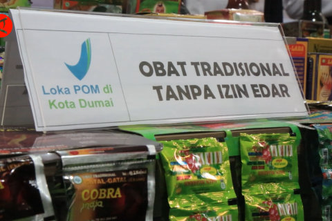 BBPOM Pekanbaru sita obat tradisional ilegal senilai Rp1,2 miliar