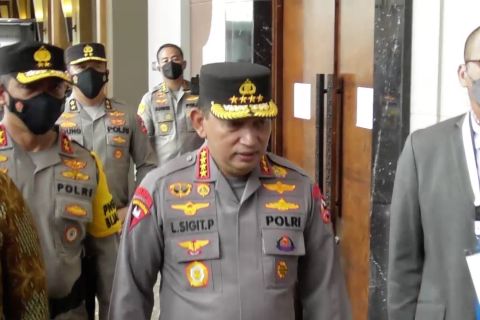 Kapolri inspeksi media center pernikahan Kaesang-Erina