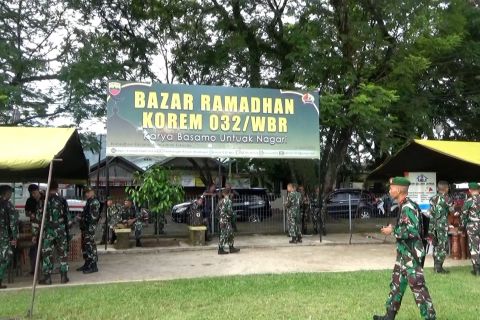 Korem 032 WRB gelar pasar murah Ramadhan libatkan pelaku UMKM