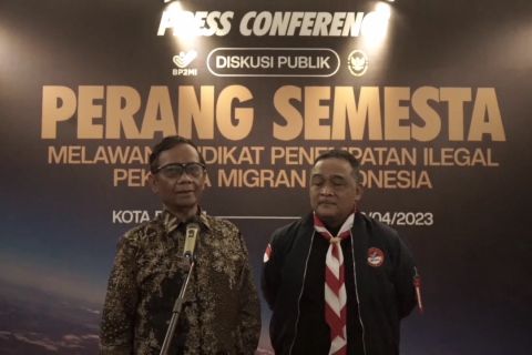 Mahfud MD: Sindikat PMI nonprosedural libatkan aparat