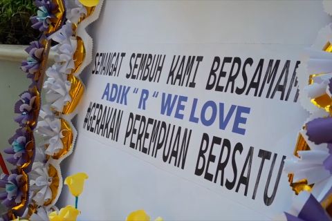 Gerakan perempuan bersatu beri dukungan moril ke korban berinisial RI