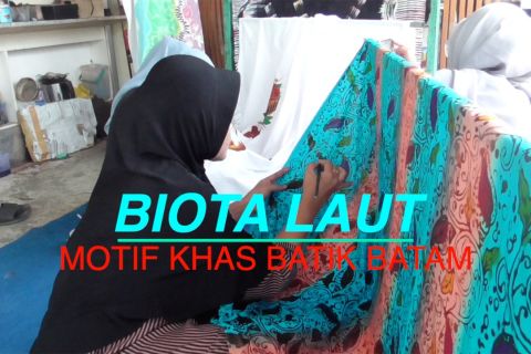 Pembatik Batam jadikan biota laut sebagai motif khas