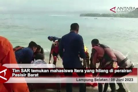 Tim SAR temukan mahasiswa Itera yang hilang di perairan Pesisir Barat