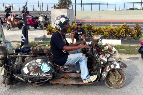 Kaltara jadi tuan rumah parade vespa berbudaya