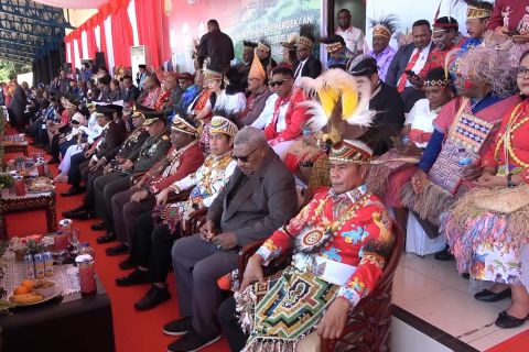 Upacara HUT Ke-78 di Provinsi Papua kental nuansa adat