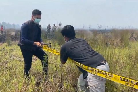 Polres Ogan Ilir Sumsel telah tangkap enam pelaku bakar lahan