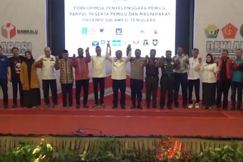 Segenap komponen  di Sultra siap laksanakan Pemilu damai