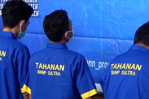 BNNP Sultra ungkap peredaran 1,5 kg sabu, tiga orang ditangkap