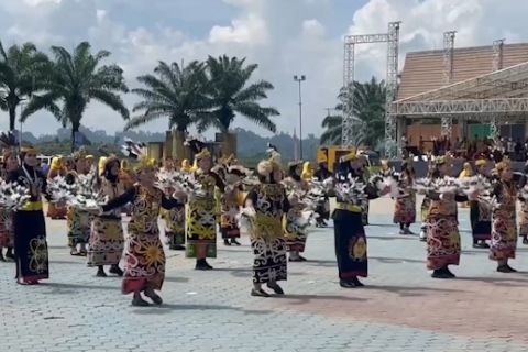 HUT ke-11 Kaltara, 150 ASN gelar tari tradisional massal