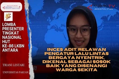 Inces Adit: Relawan pengatur lalu lintas bergaya nyentrik dikenalsebagai sosok baik yang disenangi warga sekitar